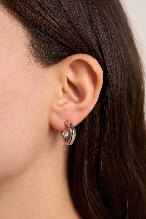 Heliophilia Silver Pendientes de Plata con Recubrimiento de Laca